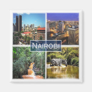 zKE028 NAIROBI, Mosaic, Kenya, Africa, Fridge Magnet