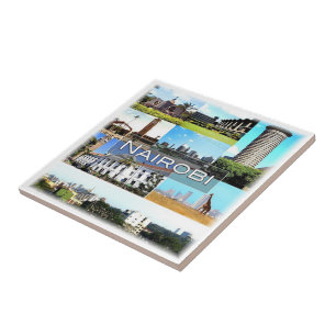 zKE029 NAIROBI, Mosaic, Kenya, Africa, Ceramic Tile