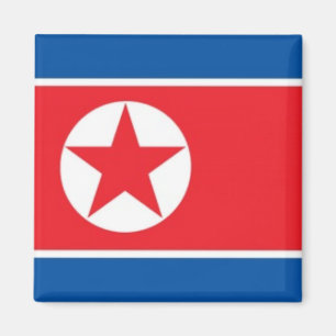zKP001 North Korean FLAG North Korea, Fridge Magnet