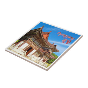 zKP005 Tomb King Tongmy, PYONGYANG, North Korea, Ceramic Tile