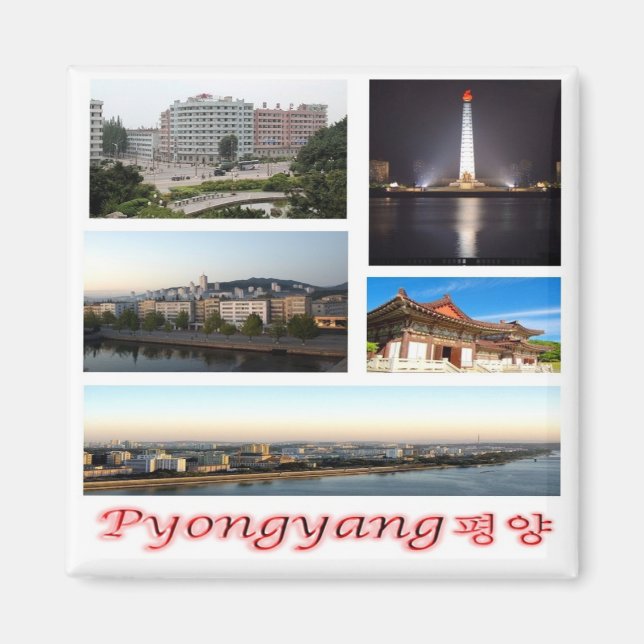 zKP007 PYONGYANG, North Korea, Asia, Fridge Magnet (Front)