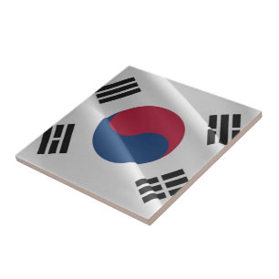 zKR002 South Korean waving FLAG South Korea Ceramic Tile