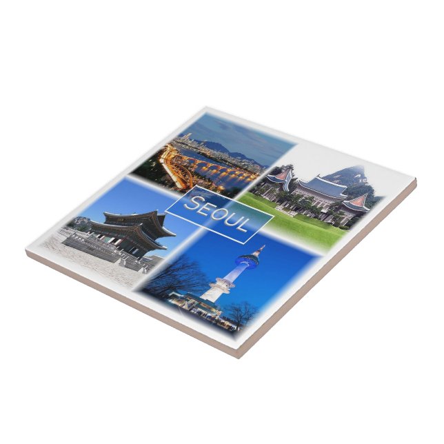 zKR003 SEOUL, South Korea ROK, Asia, Ceramic Tile (Side)