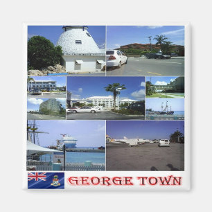 zKY005 GEORGE TOWN, Mosaic, Cayman Islands, Fridge Magnet