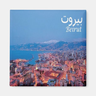 zLB008 BEIRUT panorama, Lebanon, Asia, Fridge Magnet
