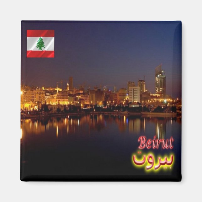 zLB009 BEIRUT, Lebanon, Asia, Fridge Magnet (Front)