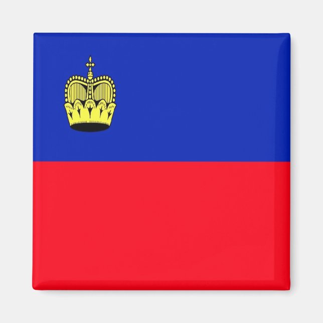 zLI001 FLAG of LIECHTENSTEIN, Fridge Magnet (Front)