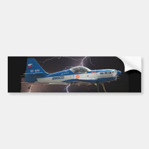 ZLIN 50 IN LIGHTNING BUMPER STICKER