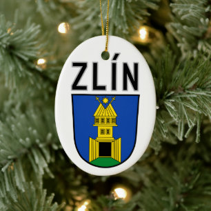 Zlín coat of arms, Czech Republic Ceramic Ornament