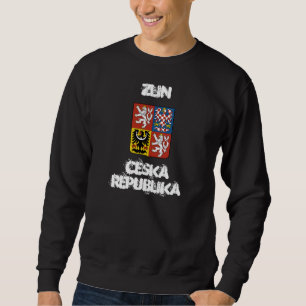 Zlin, Czech Republic with coat of arms Sweatshirt