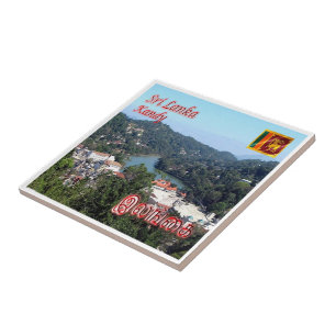 zLK010 KANDY LAKE, Sri Lanka, Asia, Ceramic Tile