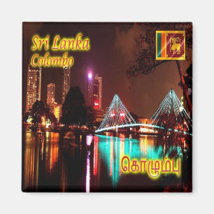 zLK013 BEIRA LAKE, Colombo, Sri Lanka, Fridge Magnet