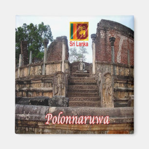 zLK019 TEMPLE Polonnaruwa, Sri Lanka, Asia, Fridge Magnet