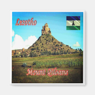 zLS011 MOUNT QILOANE, Lesotho, Africa, Fridge Magnet