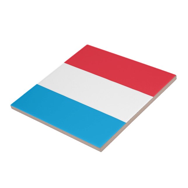 zLU001 Luxembourg FLAG, Ceramic Tile (Side)