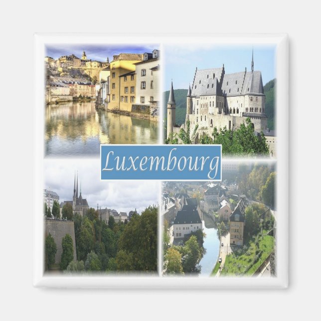 zLU003 LUXEMBOURG, Fridge Magnet (Front)