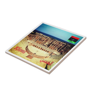 zLY007 KHOMS - Libya, Africa, Ceramic Tile