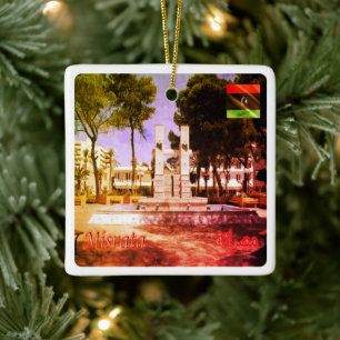 zLY010 MISRATA, Central Park, Libya, Africa, Ceramic Ornament