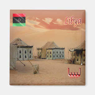 zLY011 SAHARA, Tourist Camp, Libya, Africa, Fridge Magnet