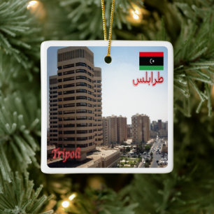 zLY015 TRIPOLI, Libya, Africa, Ceramic Ornament