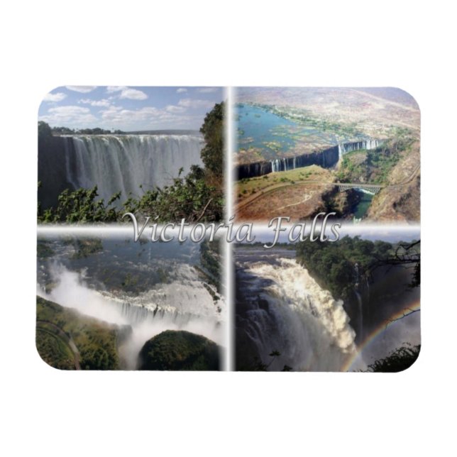 ZM Zimbabwe Zambia - Victoria Falls - Magnet (Horizontal)