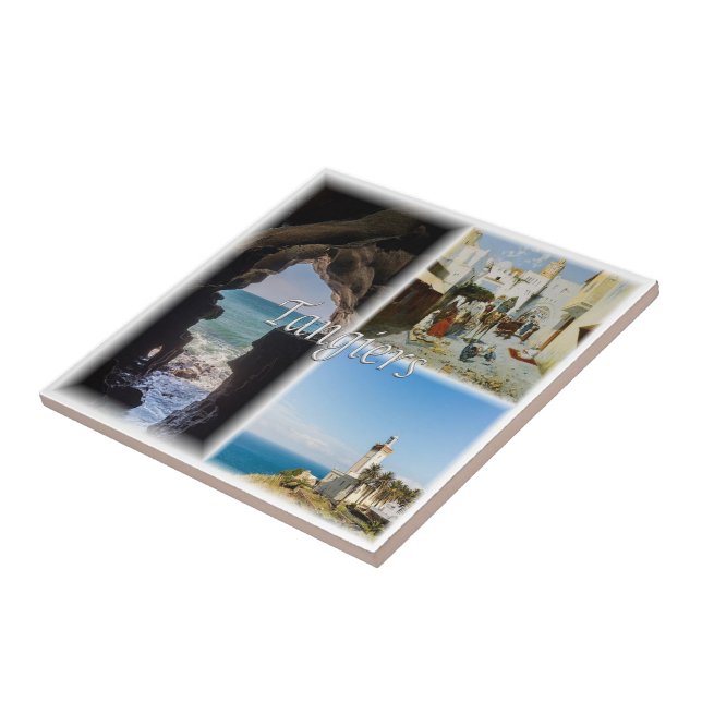 zMA013 TANGIERS, Mosaic, Morocco, Africa, Ceramic Tile (Side)