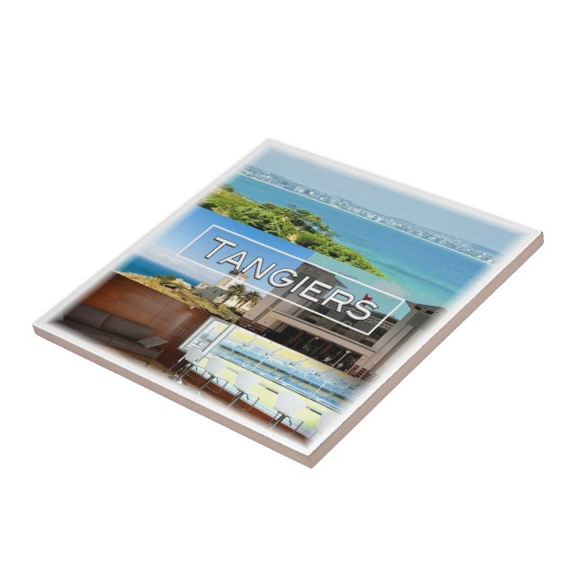 zMA014 TANGIERS, Mosaic, Morocco, Africa, Ceramic Tile (Side)