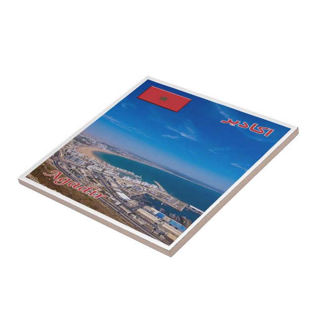 zMA026 AGADIR, Morocco, Africa, Ceramic Tile (Side)