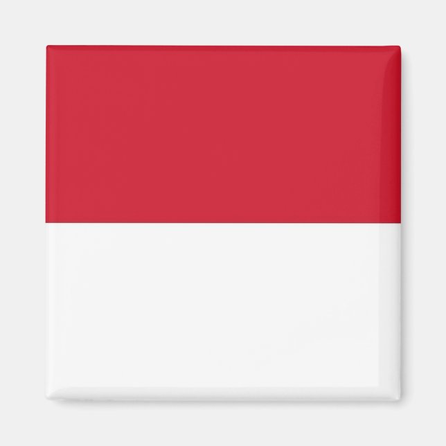 zMC001 Monegasque FLAG, Principality of Monaco Magnet (Front)