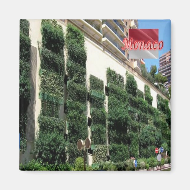 zMC006 MONACO, Vertical Garden, Fridge Magnet (Front)