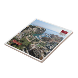 zMC011 PORT OF FONTVIEILLE, Monaco, Ceramic Tile