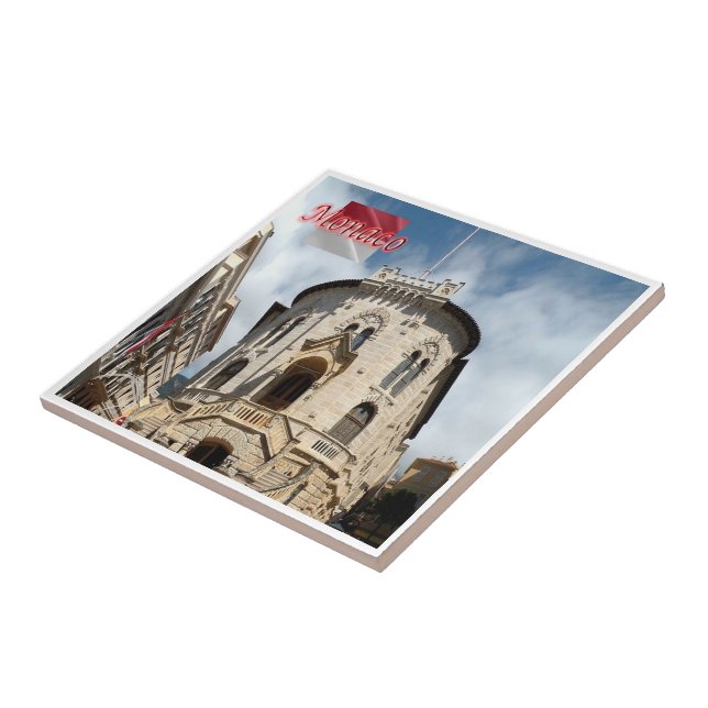 zMC014 PALAIS DE JUSTICE, Monaco, Ceramic Tile (Side)