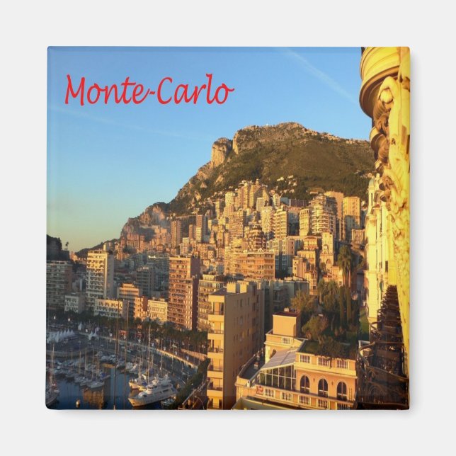 zMC016 MONTE CARLO, Monaco, Fridge Magnet (Front)