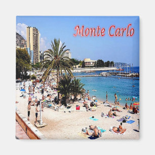 zMC017 MONTE CARLO, PLAGE, Monaco, Fridge Magnet