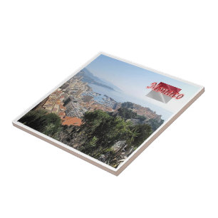 zMC025 MONACO from the top of the Exotic Garden Ceramic Tile