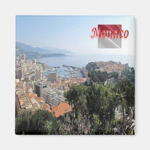 zMC025 MONACO from the top of the Exotic Garden Magnet