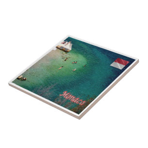 zMC030 MONACO the sea, Europe, Ceramic Tile