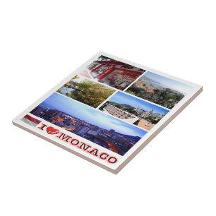 zMC036 MONACO collage "I Love", Ceramic Tile
