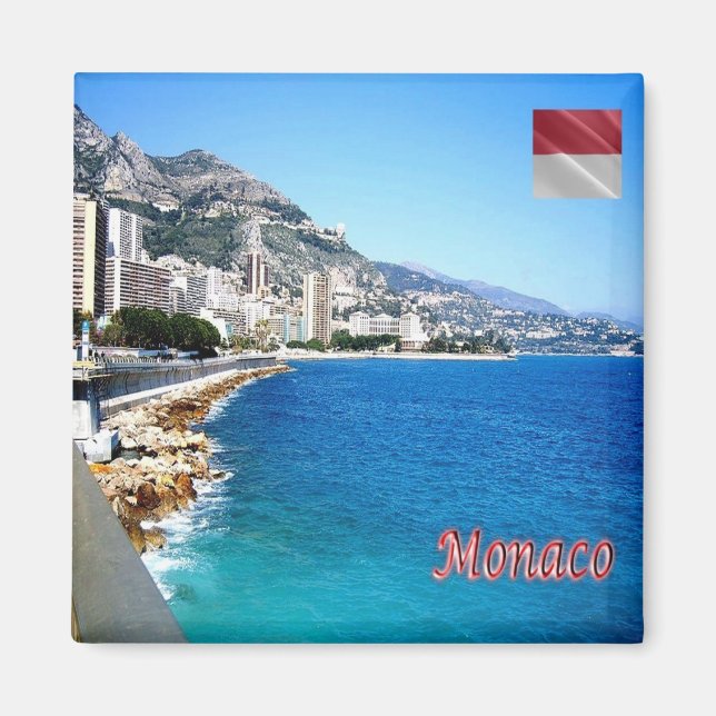 zMC042 LARVOTTO, Monaco, Fridge Magnet (Front)