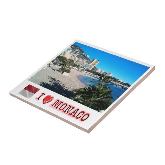 zMC043 LARVOTTO "I Love", Monaco, Ceramic Tile (Side)