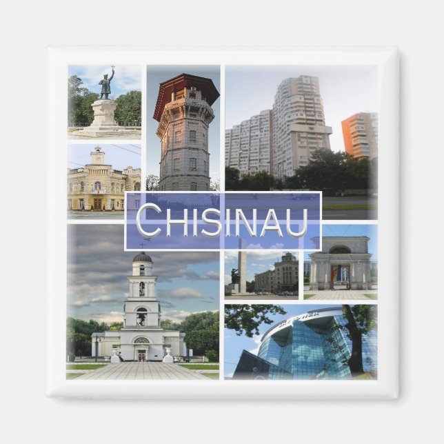 zMD003 CHISINAU, Moldova, Europe, Fridge Magnet (Front)