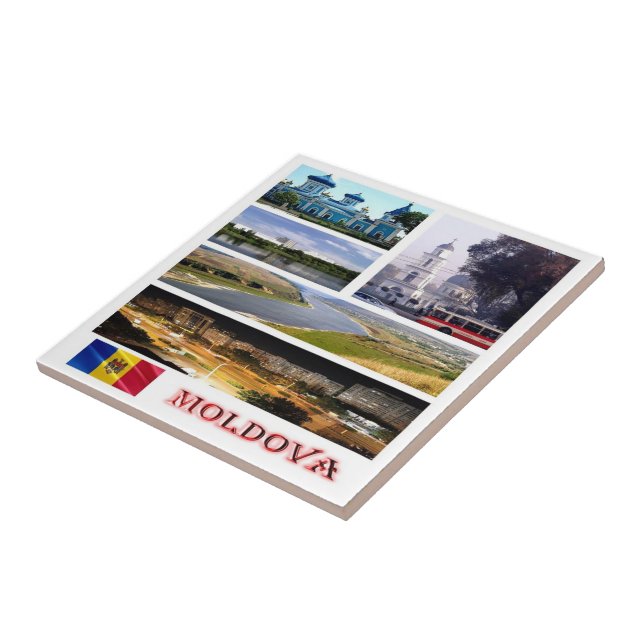 zMD005 MOLDOVA collage mosaic, Europe, Ceramic Tile (Side)