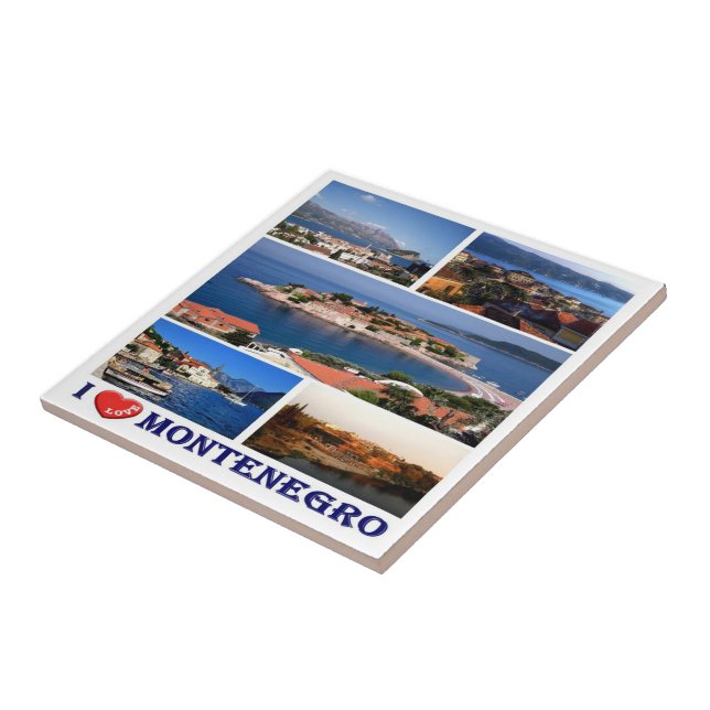zME006 MONTENEGRO, I Love, Ceramic Tile (Side)