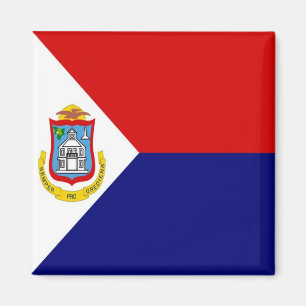 zMF001 SAINT MARTIN, Flag, America, Fridge Magnet