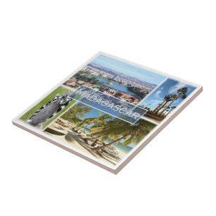 zMG014 MADAGASCAR, Antananarivo, Africa, Ceramic Tile