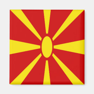 zMK001 North Macedonian FLAG, Macedonia, Fridge Magnet