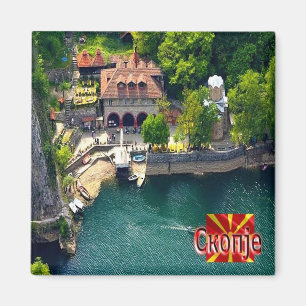 zMK004 SKOPJE MATKA, North Macedonia, Fridge Magnet