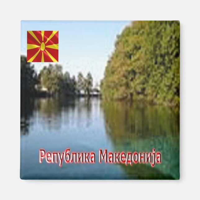 zMK007  North Macedonia, panorama, Fridge Magnet (Front)