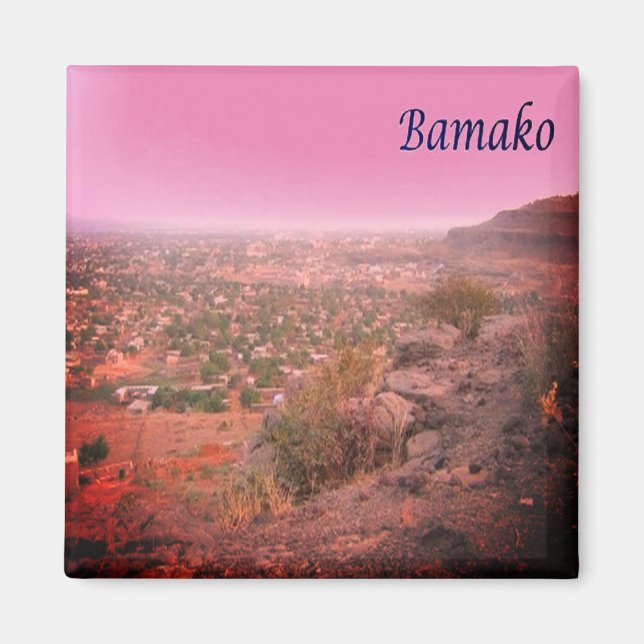 zML004 BAMAKO, Mali, Africa, Fridge Magnet (Front)