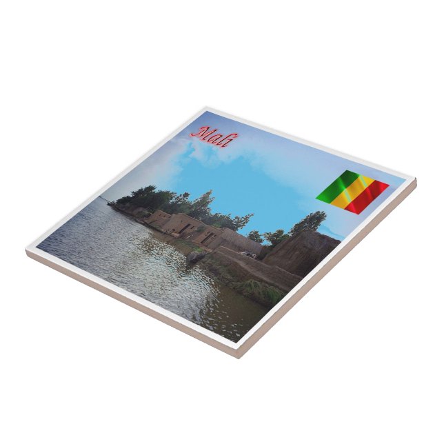 zML007 MALI, Kakalodaga, Africa, Ceramic Tile (Side)